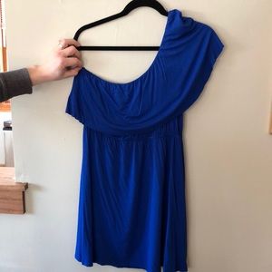 Blue One Sleeve Dress!